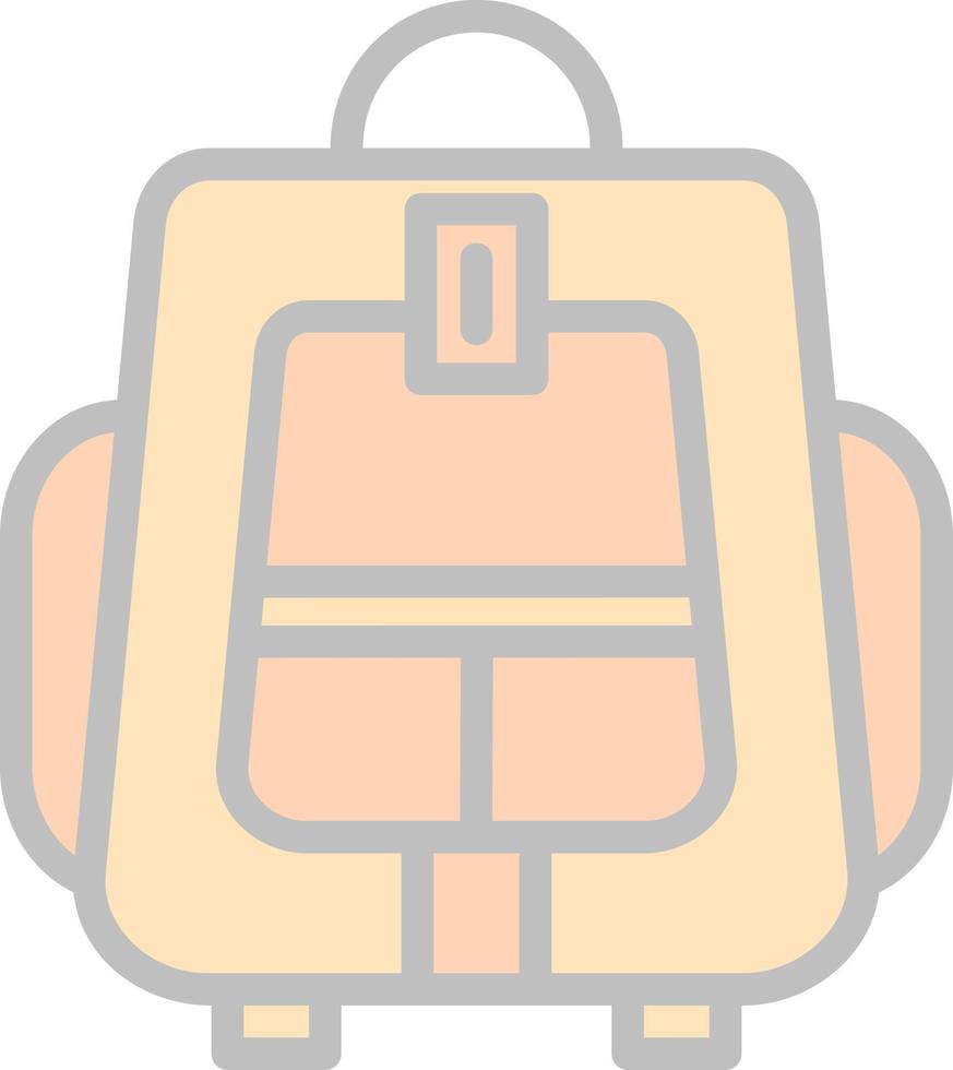 Backpacker Vector Icon Design