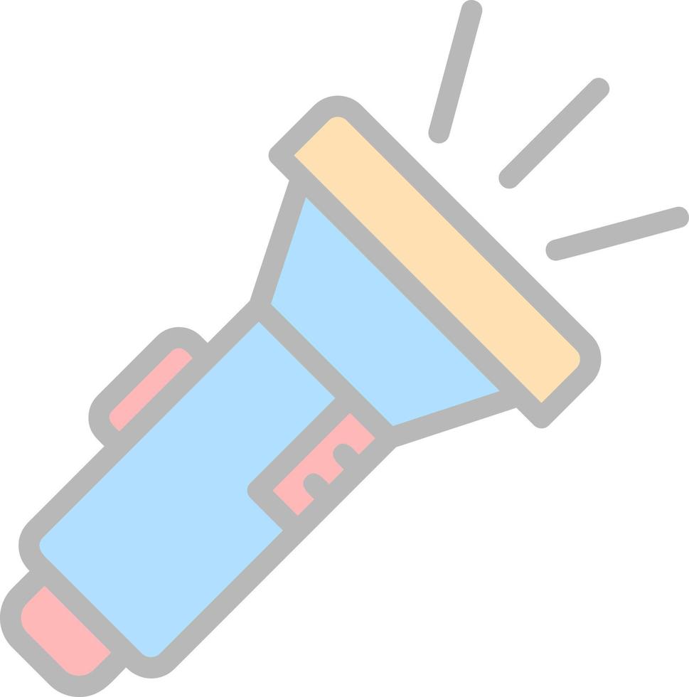 Flashlight Vector Icon Design