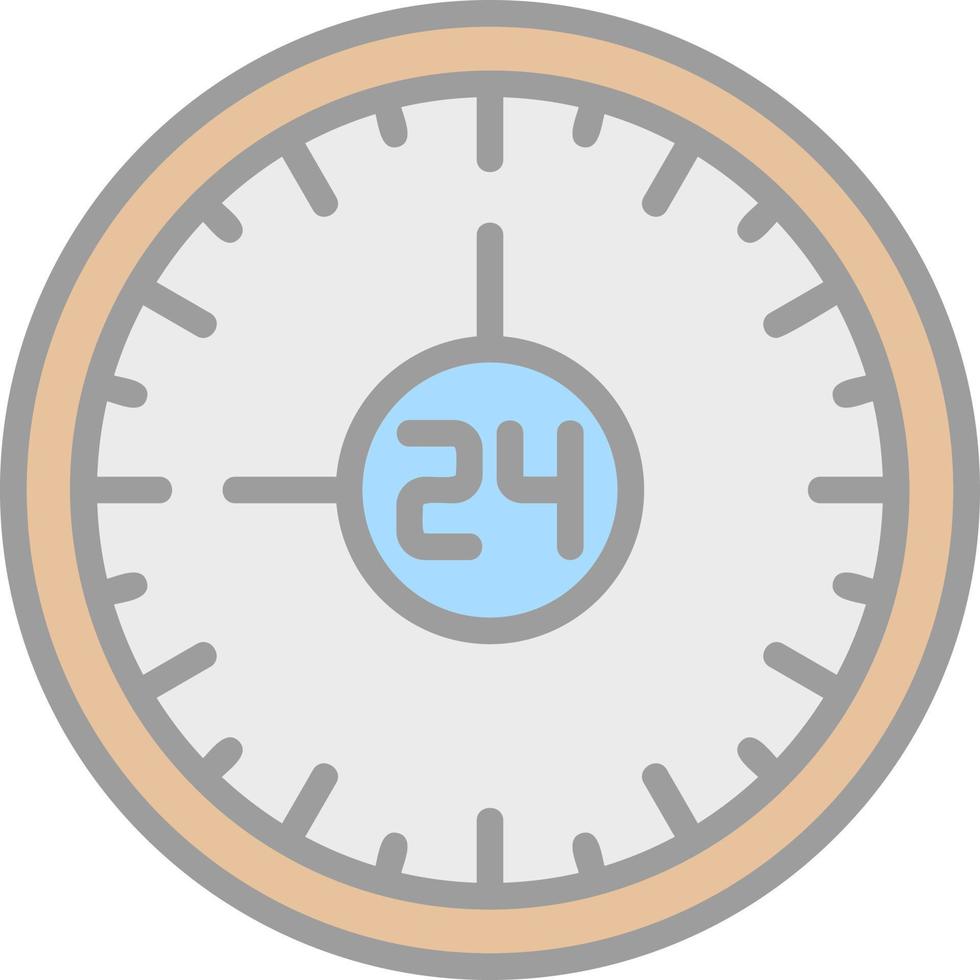 24h Vector Icon Design