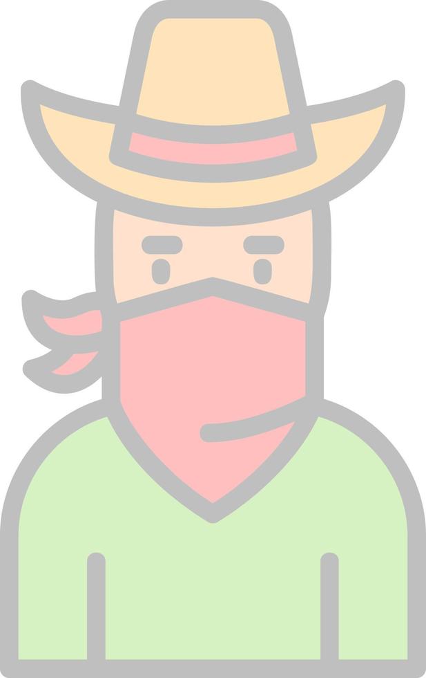 Bandit Vector Icon Design
