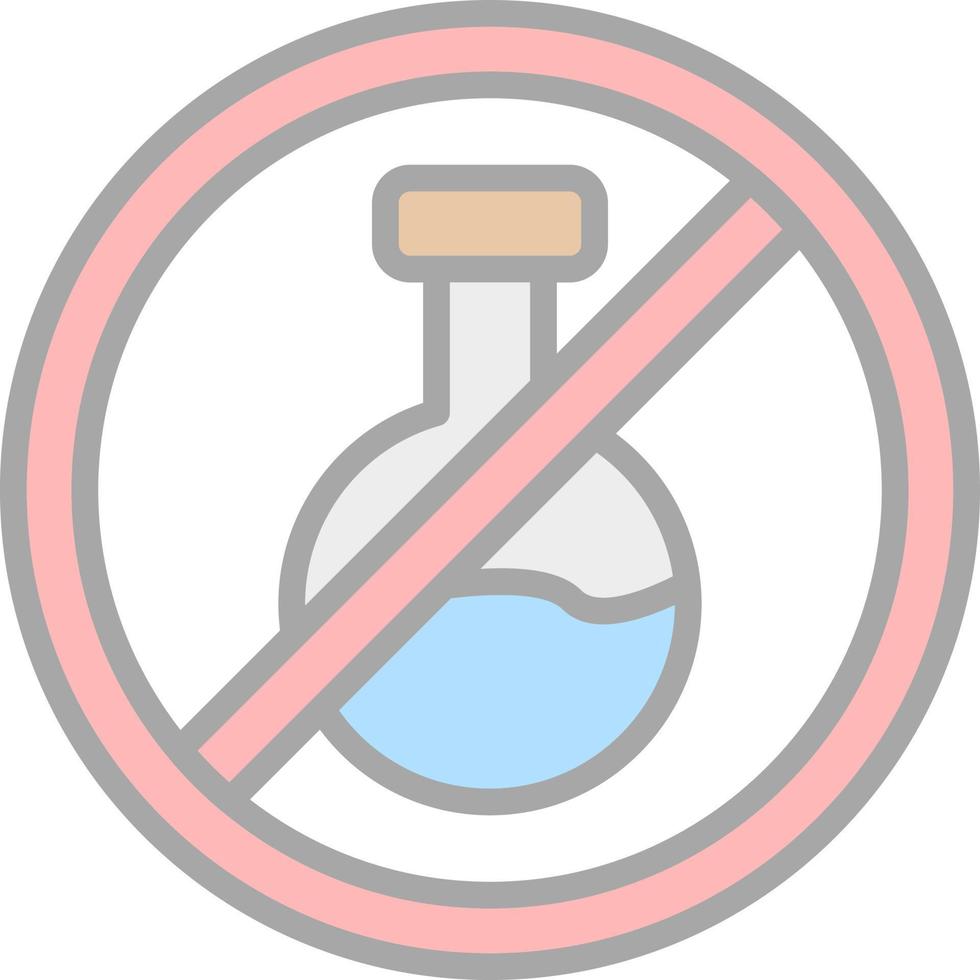 No Chemical Vector Icon Design