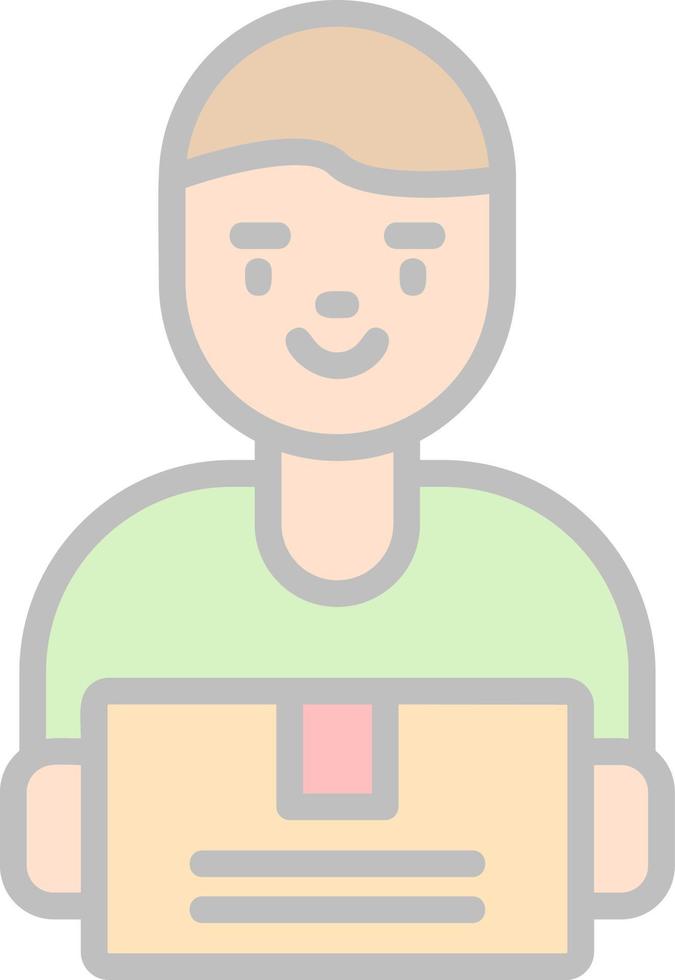 Deliveryman Vector Icon Design