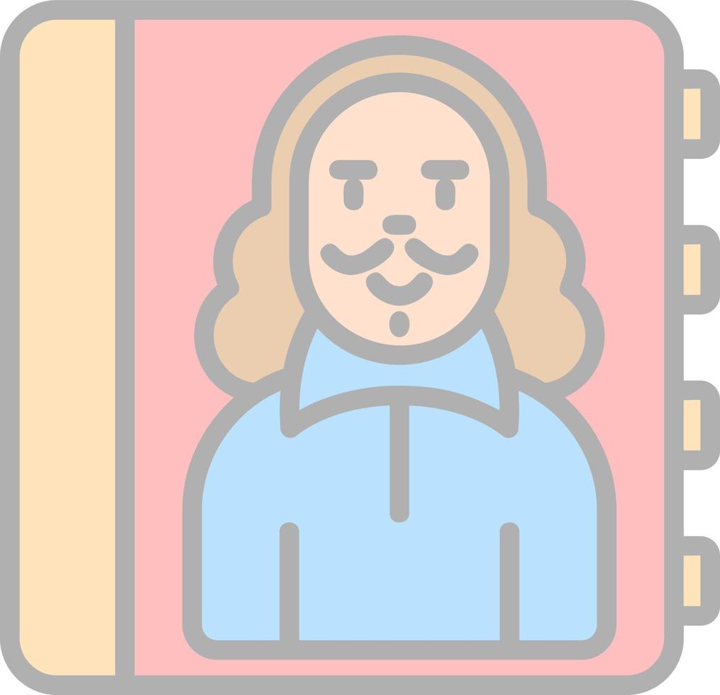 Biography Vector Icon Design