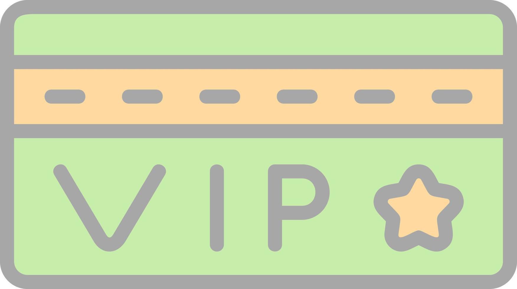 Vip Card Vector Icon Design