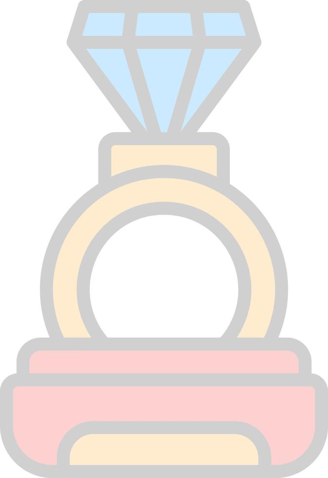 Diamond Ring Vector Icon Design