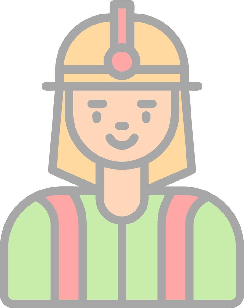 Firefighter Vector Icon Design