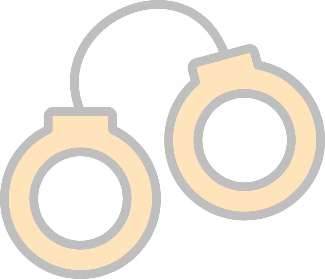 Handcuffs Vector Icon Design