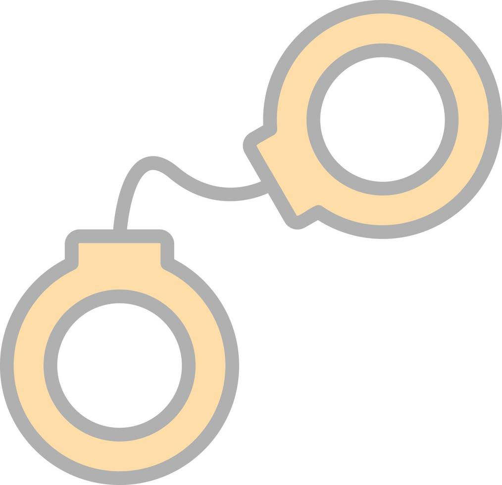 Handcuffs Vector Icon Design