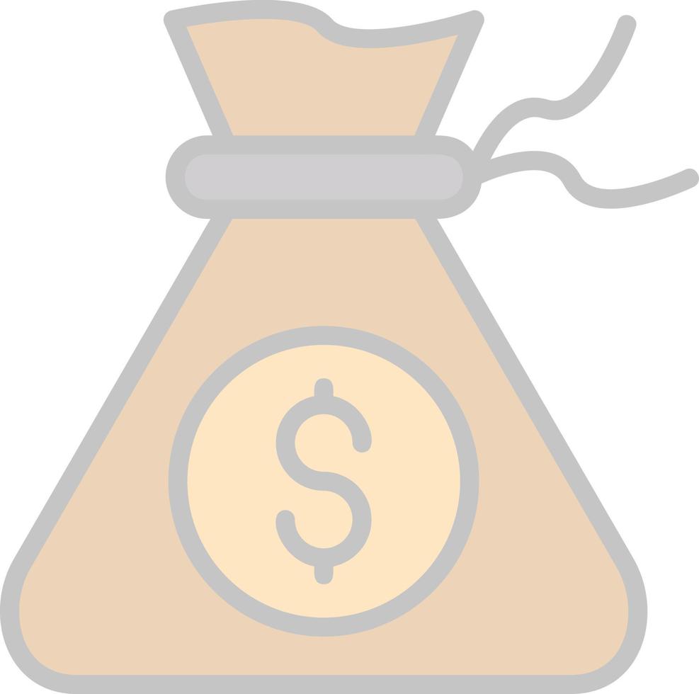 Money Bag Vector Icon Design