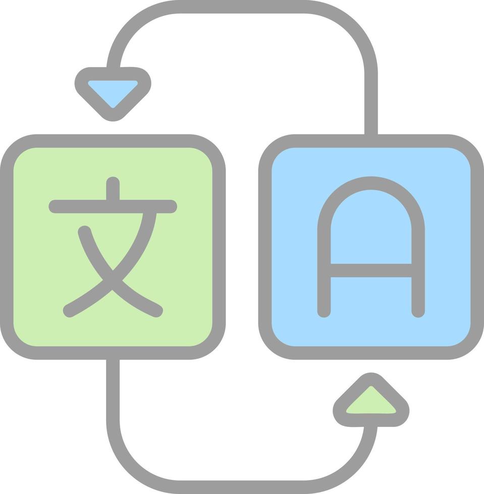 Translation Vector Icon Design