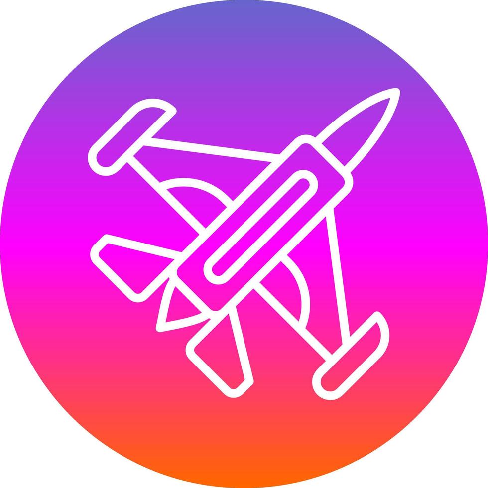 diseño de icono de vector de avión a reacción