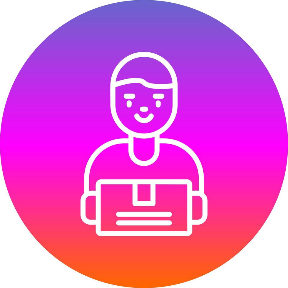 Deliveryman Vector Icon Design