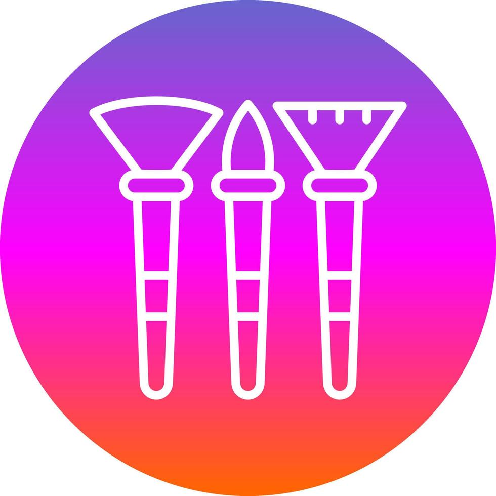 Makeup Brushes Vector Icon Design