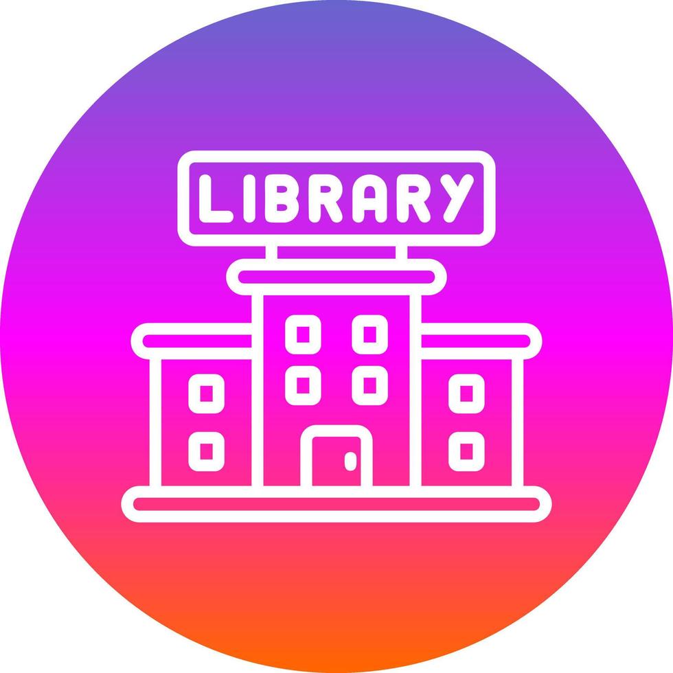 Library Vector Icon Design