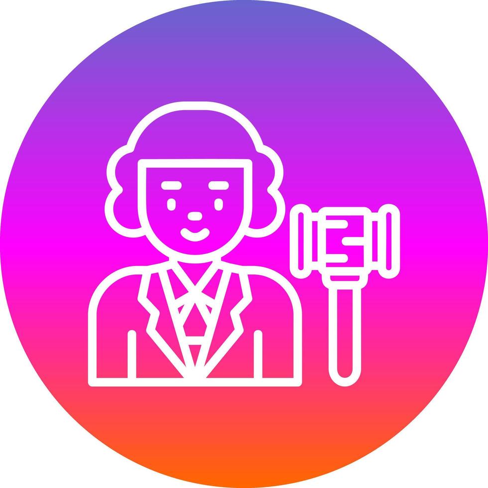 Judge Vector Icon Design