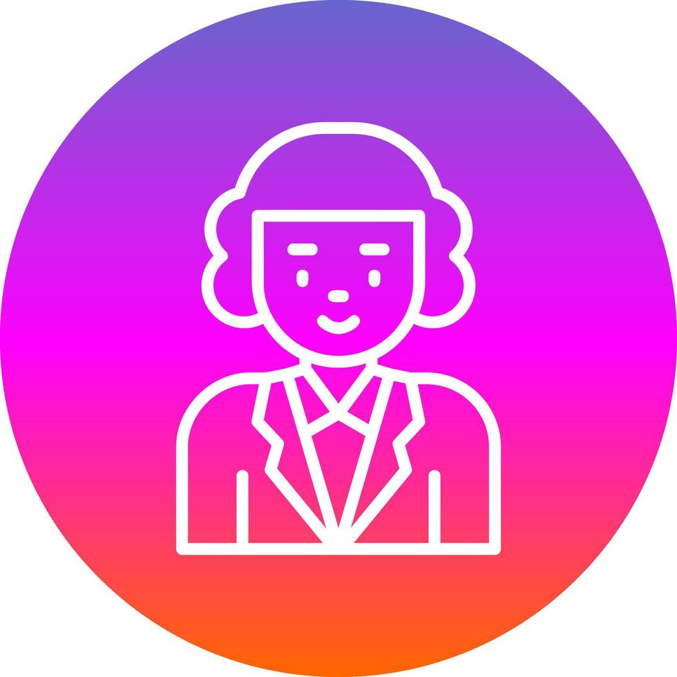 Judge Vector Icon Design