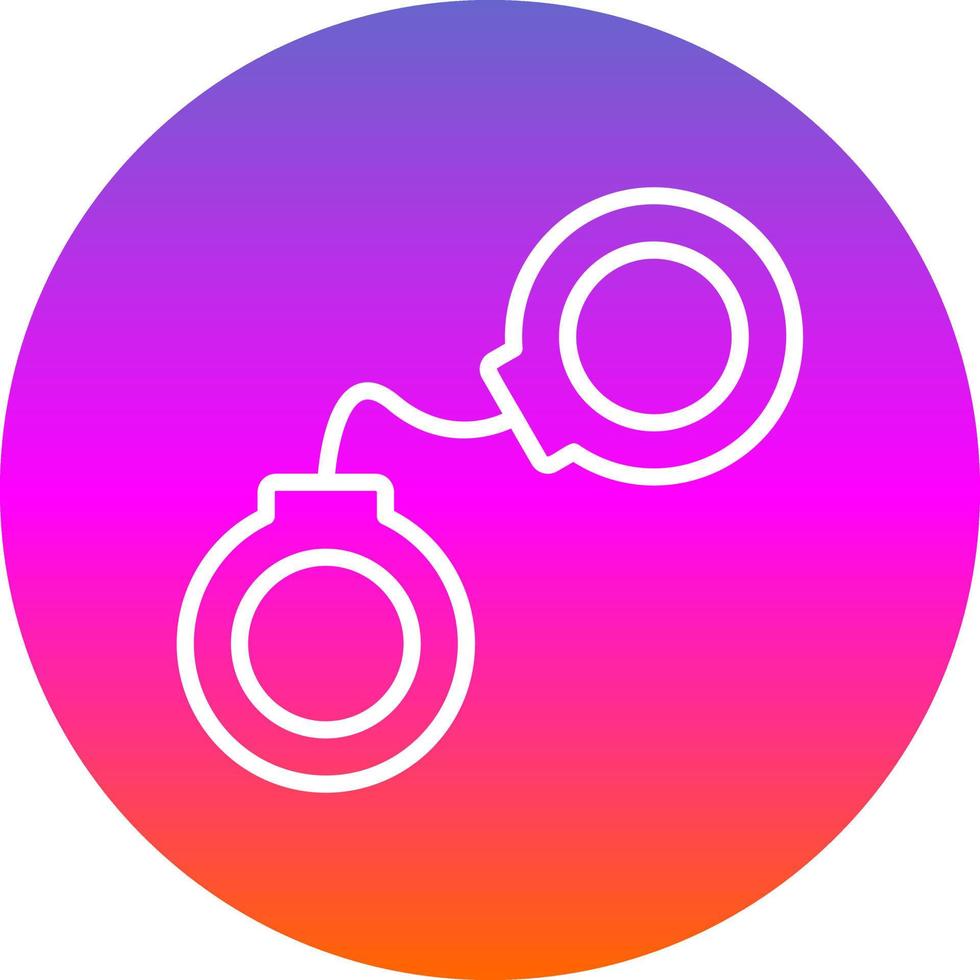 Handcuffs Vector Icon Design