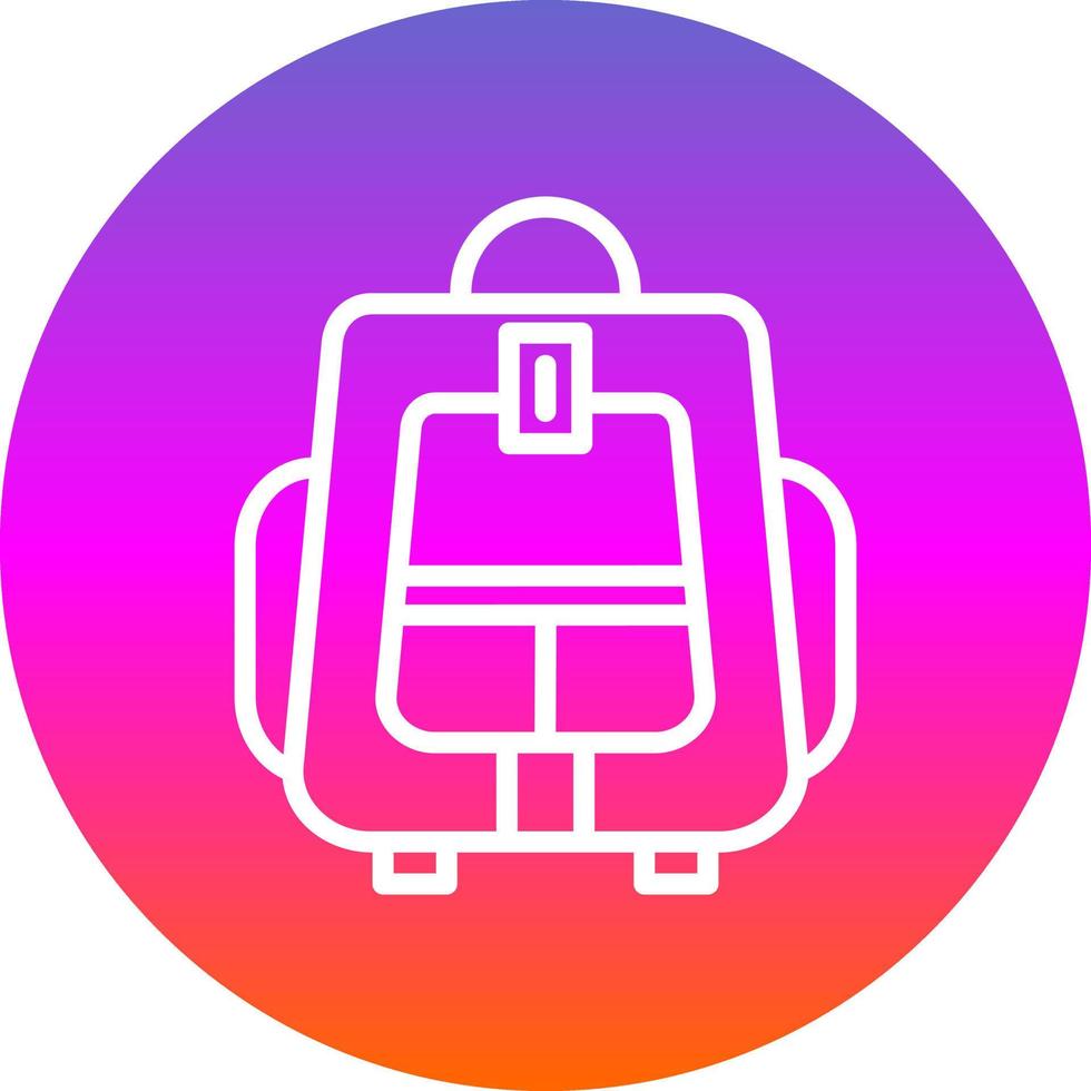 Backpacker Vector Icon Design