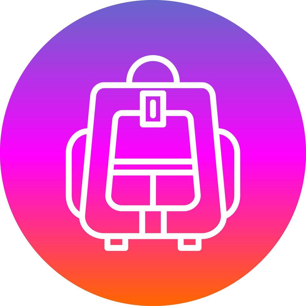 Backpacker Vector Icon Design