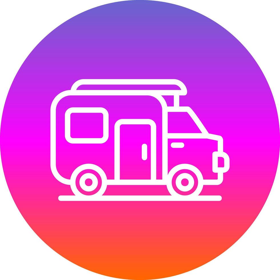 diseño de icono de vector de caravana