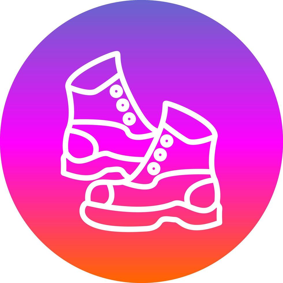 diseño de icono de vector de botas