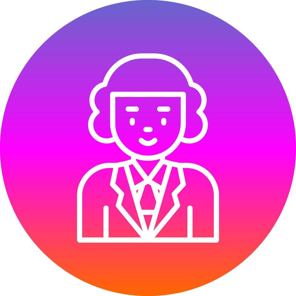 Judge Vector Icon Design