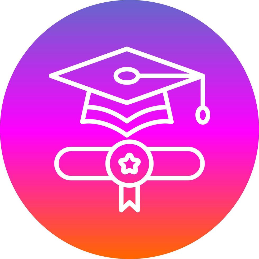 diseño de icono de vector de graduación