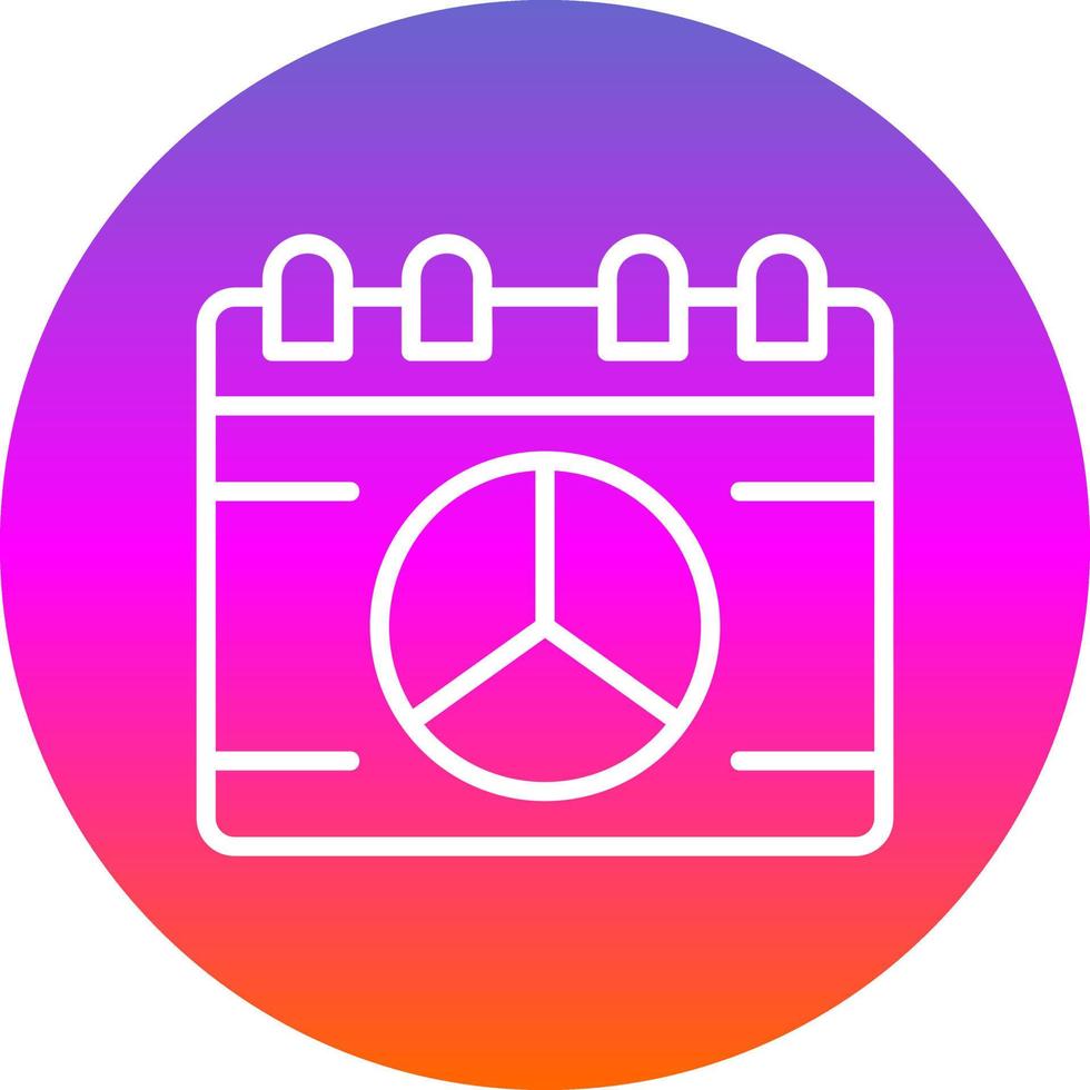 Peace Calendar Vector Icon Design