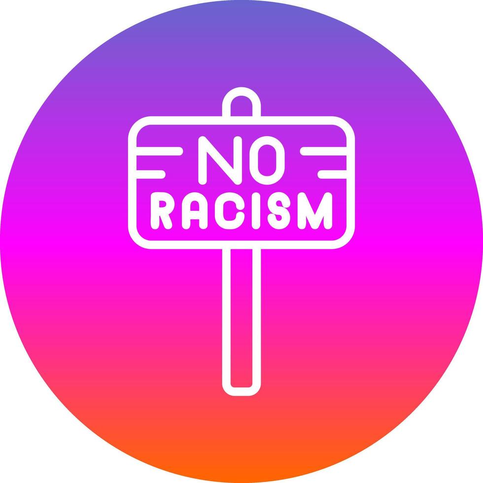 No Racism Vector Icon Design