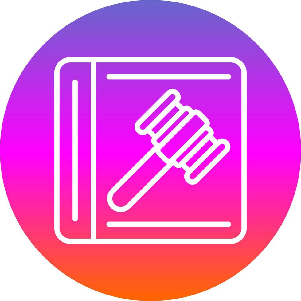 Law In Order Vector Icon Design
