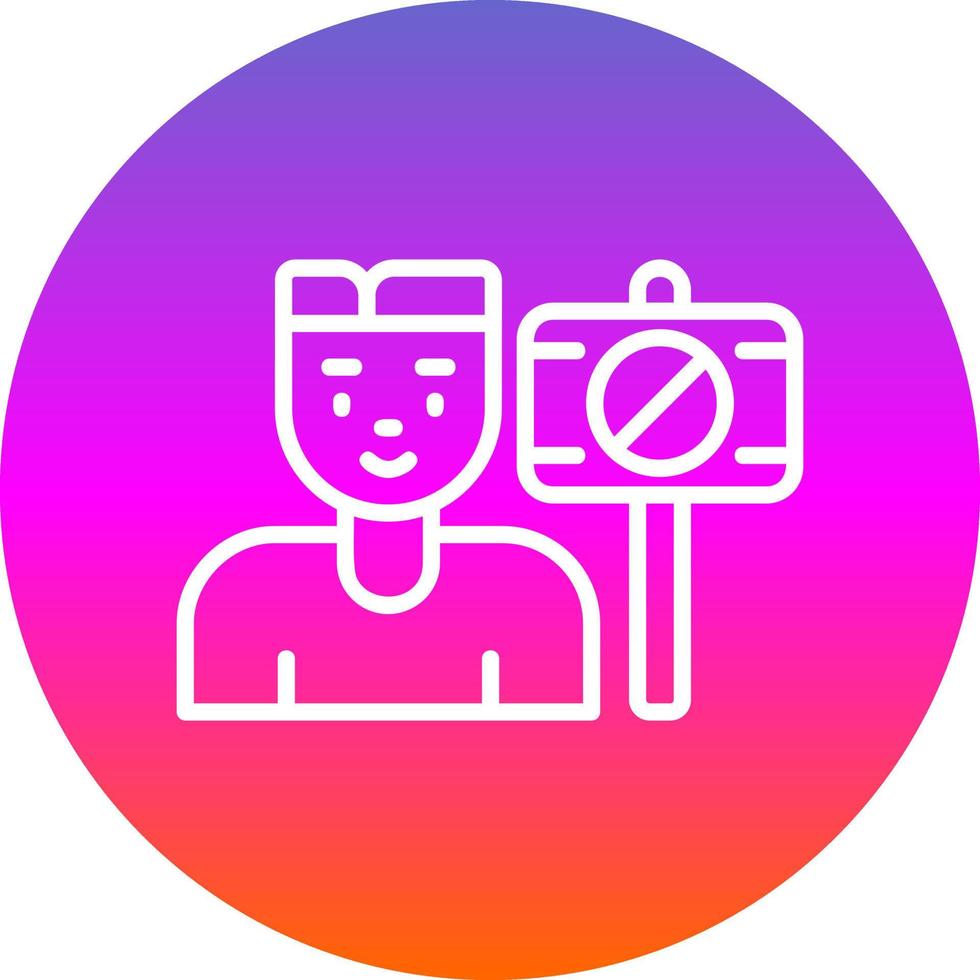 Protester Vector Icon Design