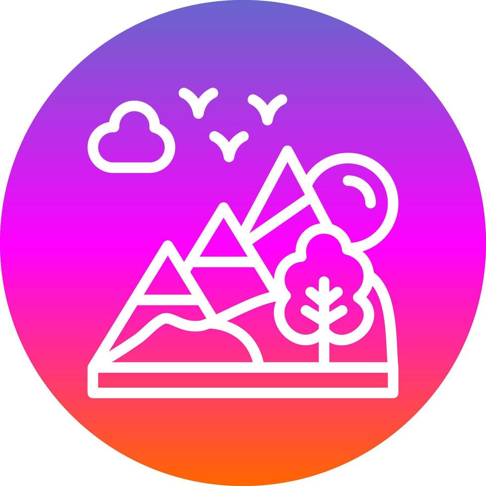 diseño de icono de vector de paisaje