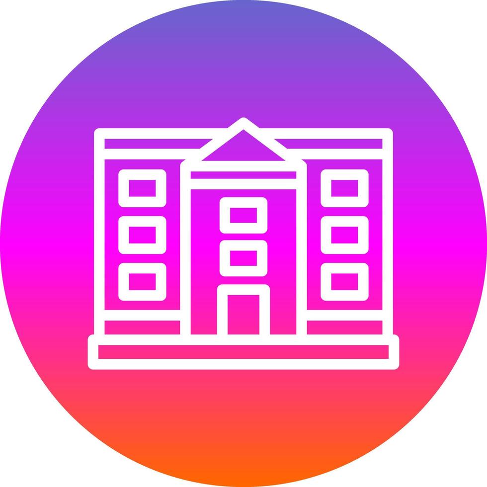 White House Vector Icon Design