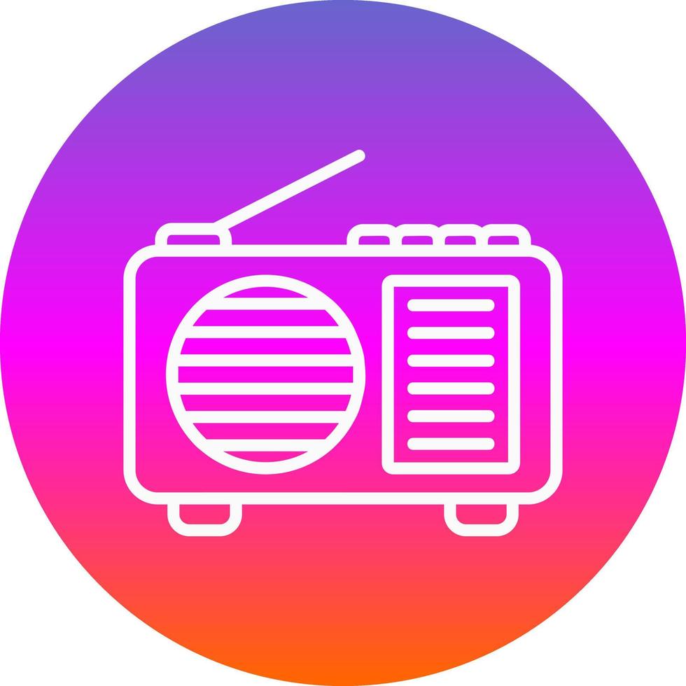 diseño de icono de vector de radio