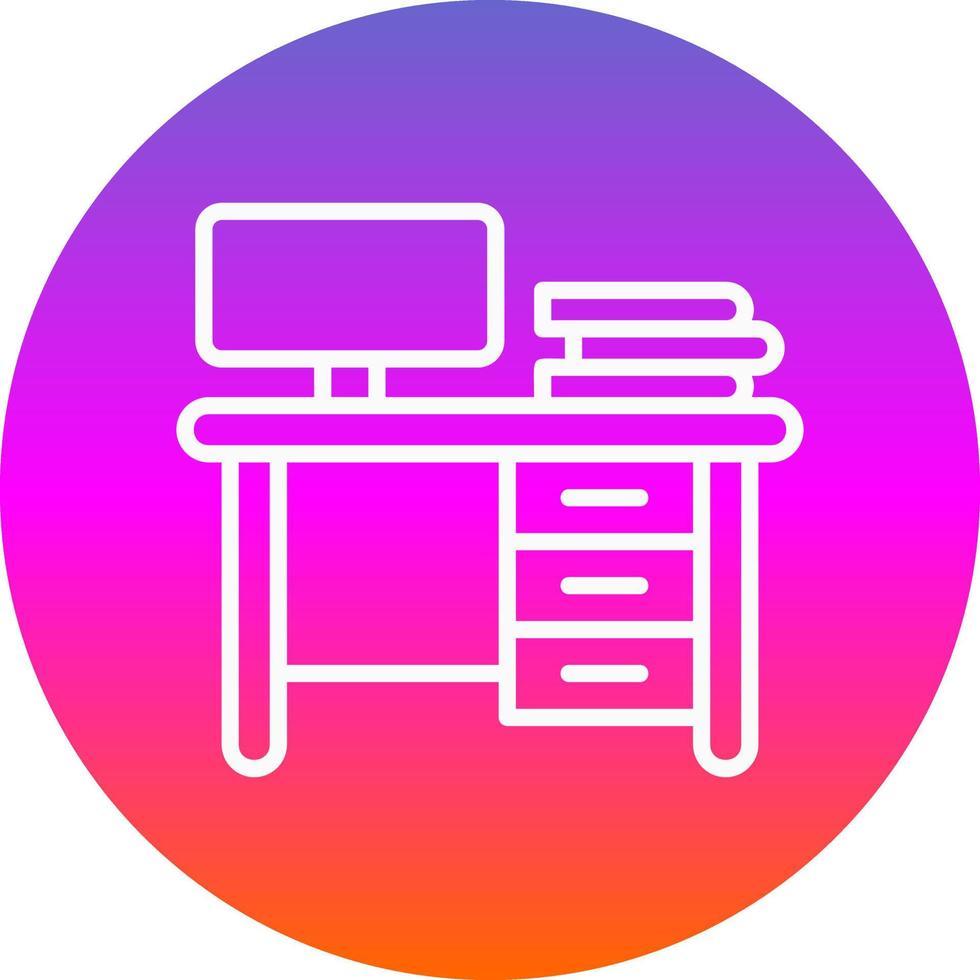 diseño de icono de vector de mesa de trabajo