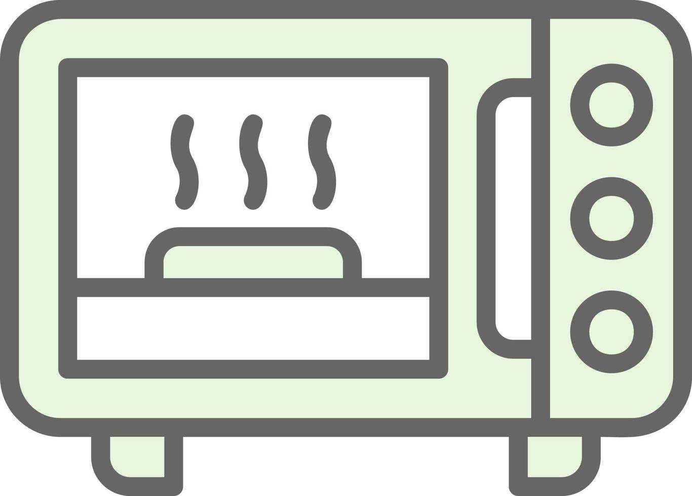 Microwave Oven Vector Icon Design