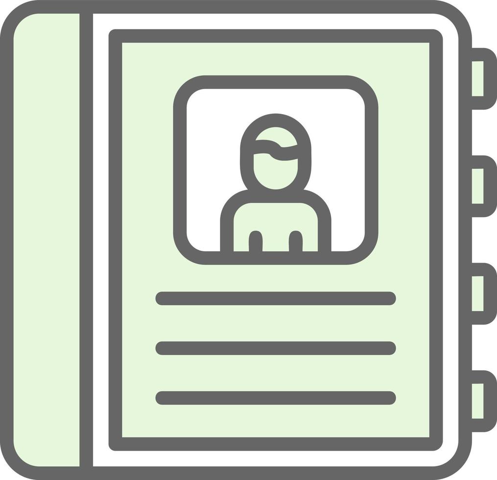 Authobiography Vector Icon Design