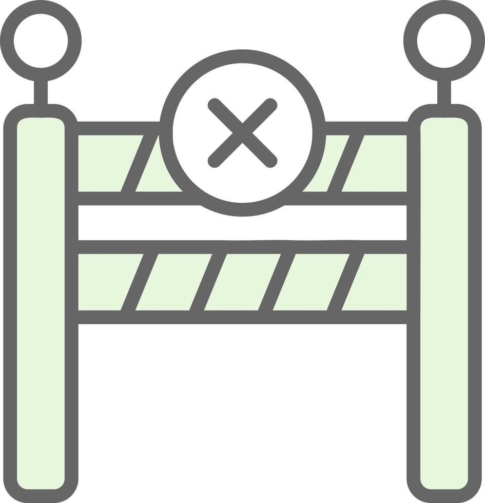 diseño de icono de vector de barrera