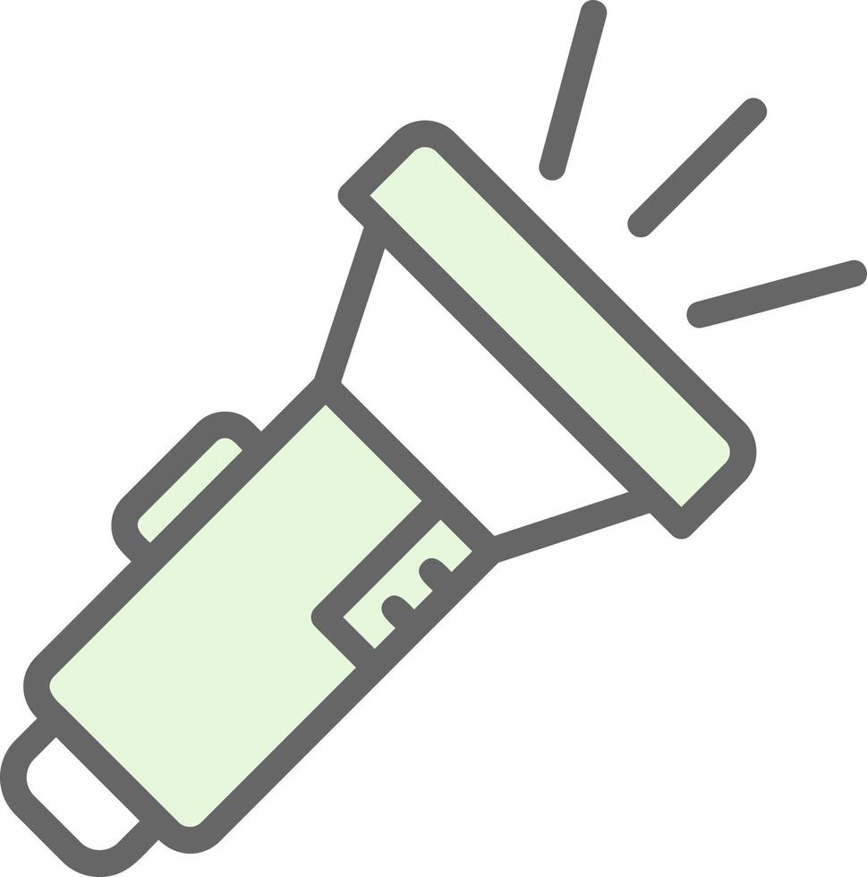 Flashlight Vector Icon Design