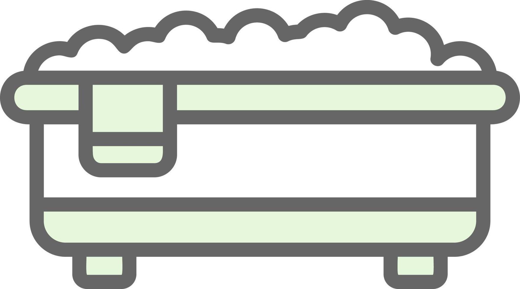 Bath Tub Vector Icon Design