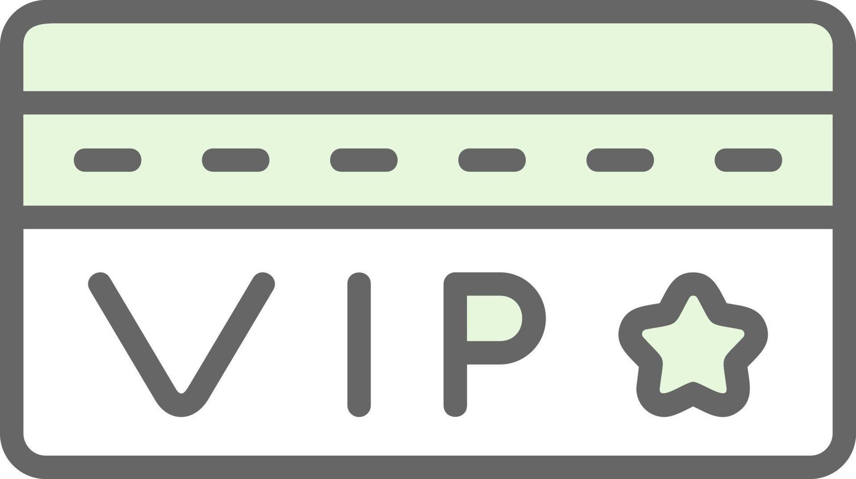 Vip Card Vector Icon Design