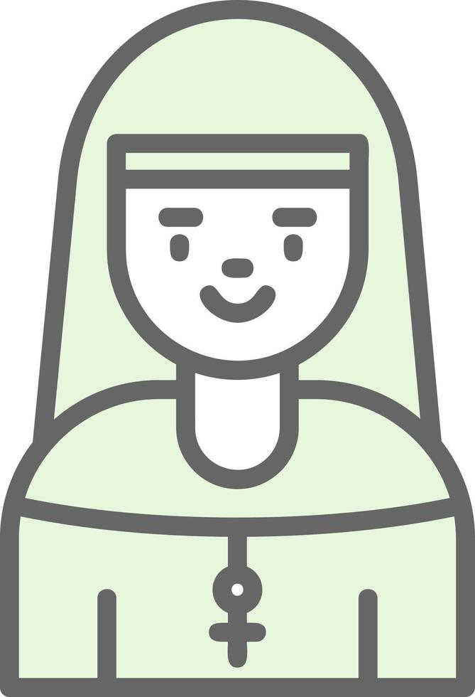 Nun Vector Icon Design