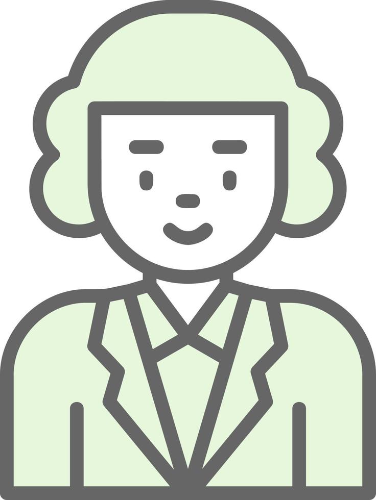 Judge Vector Icon Design