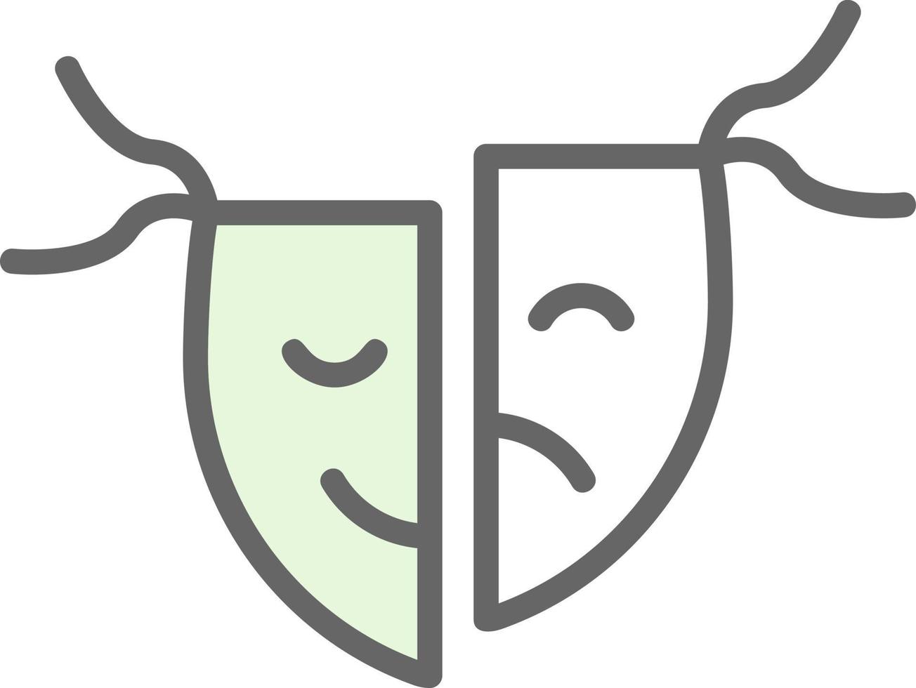 Tragedy Vector Icon Design