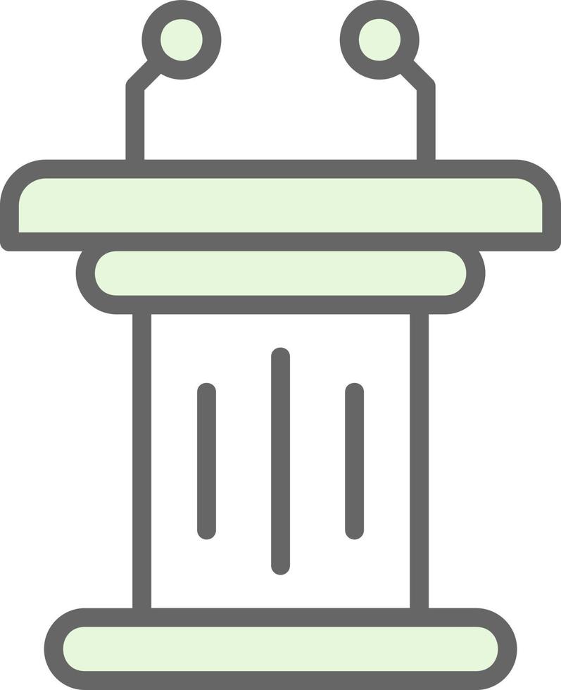Tribune Vector Icon Design