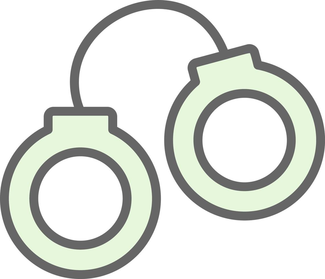 Handcuffs Vector Icon Design