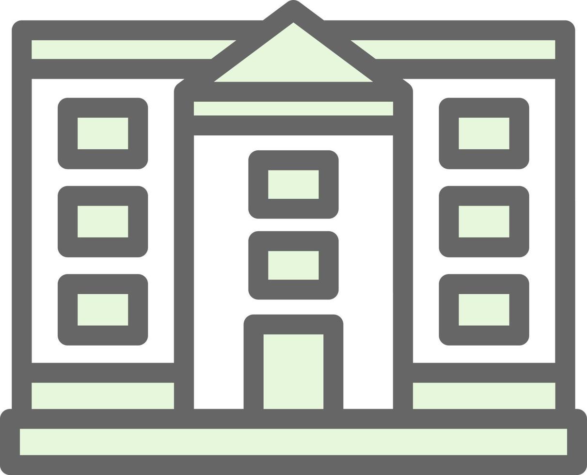 White House Vector Icon Design