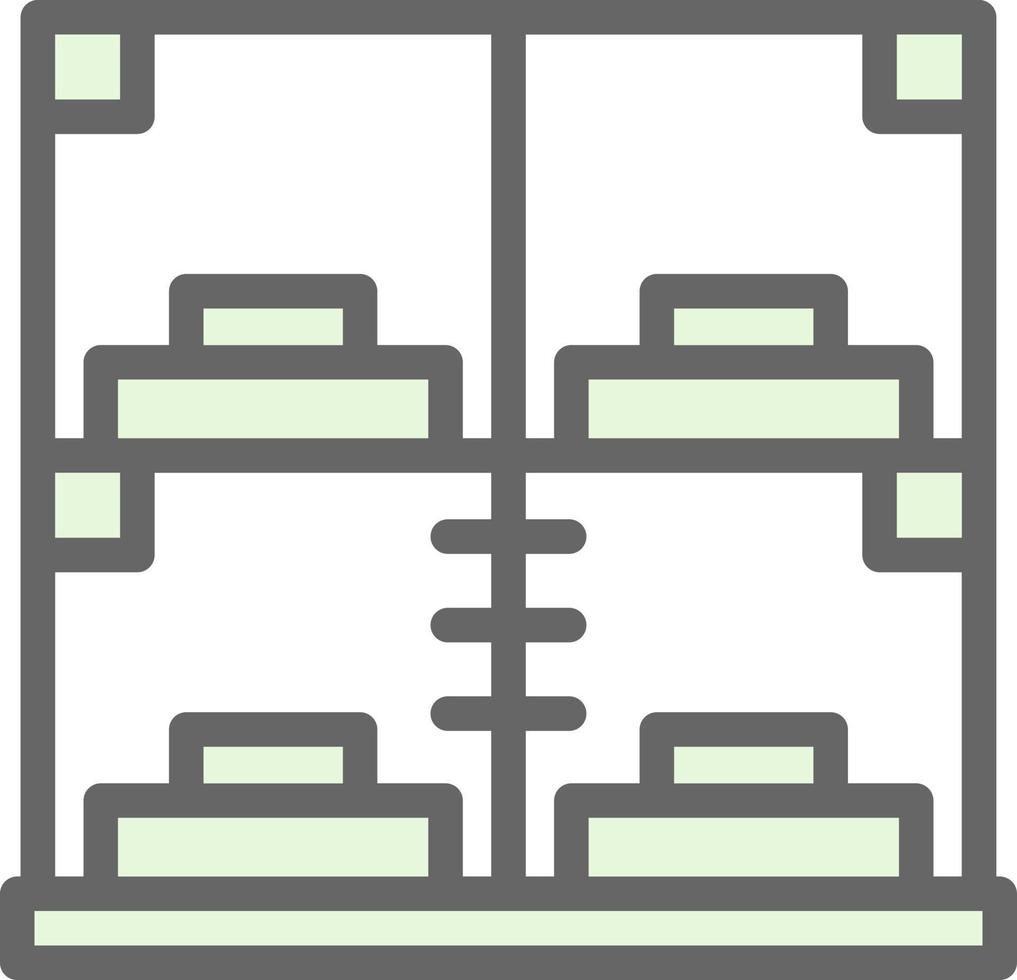 Capsule Hotel Vector Icon Design