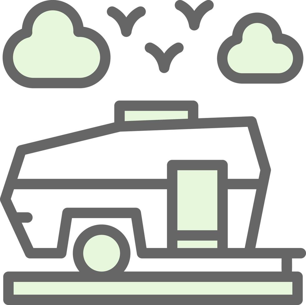 Caravan Vector Icon Design