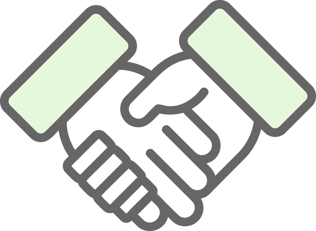 Shaking Hands Vector Icon Design